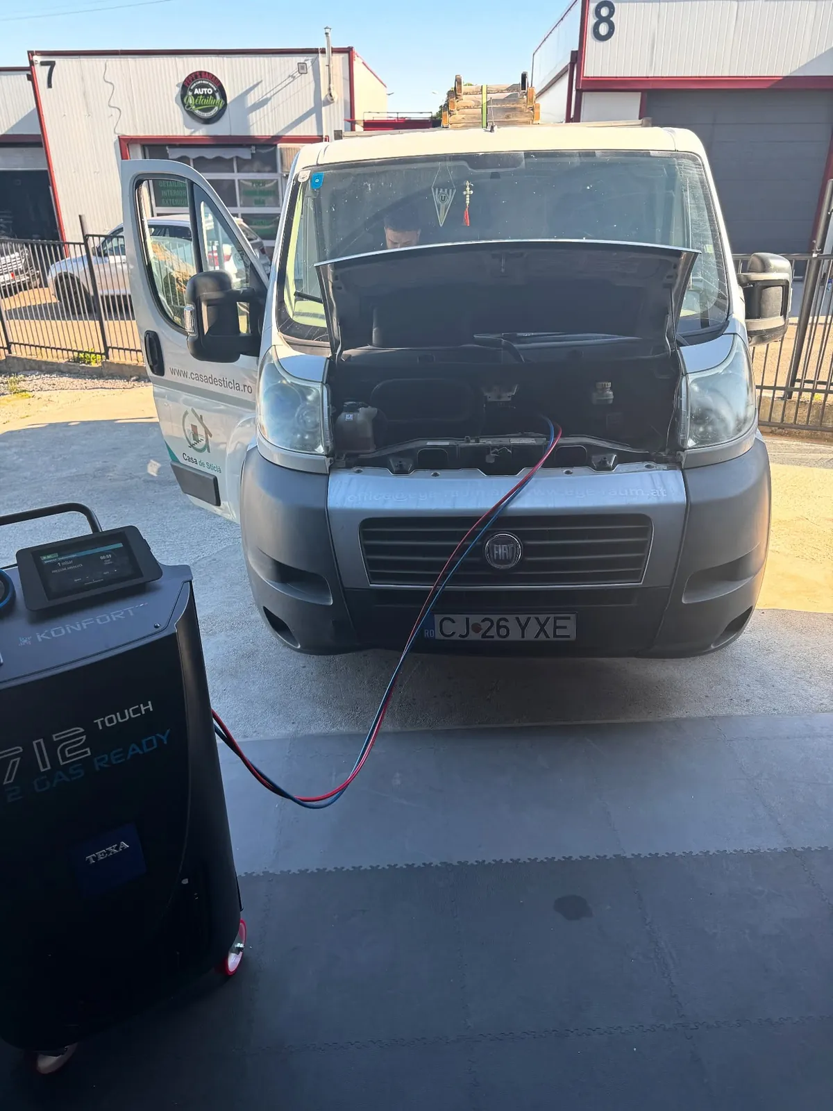 Reîncărcare freon Fiat Ducato în Cluj-Napoca la Quik Detailing (gaz R134a)