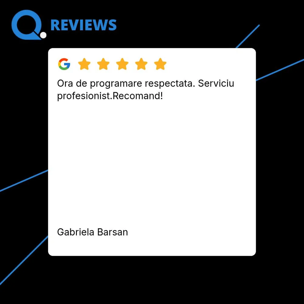 Recenzie Google verificată — Quik Detailing Cluj
